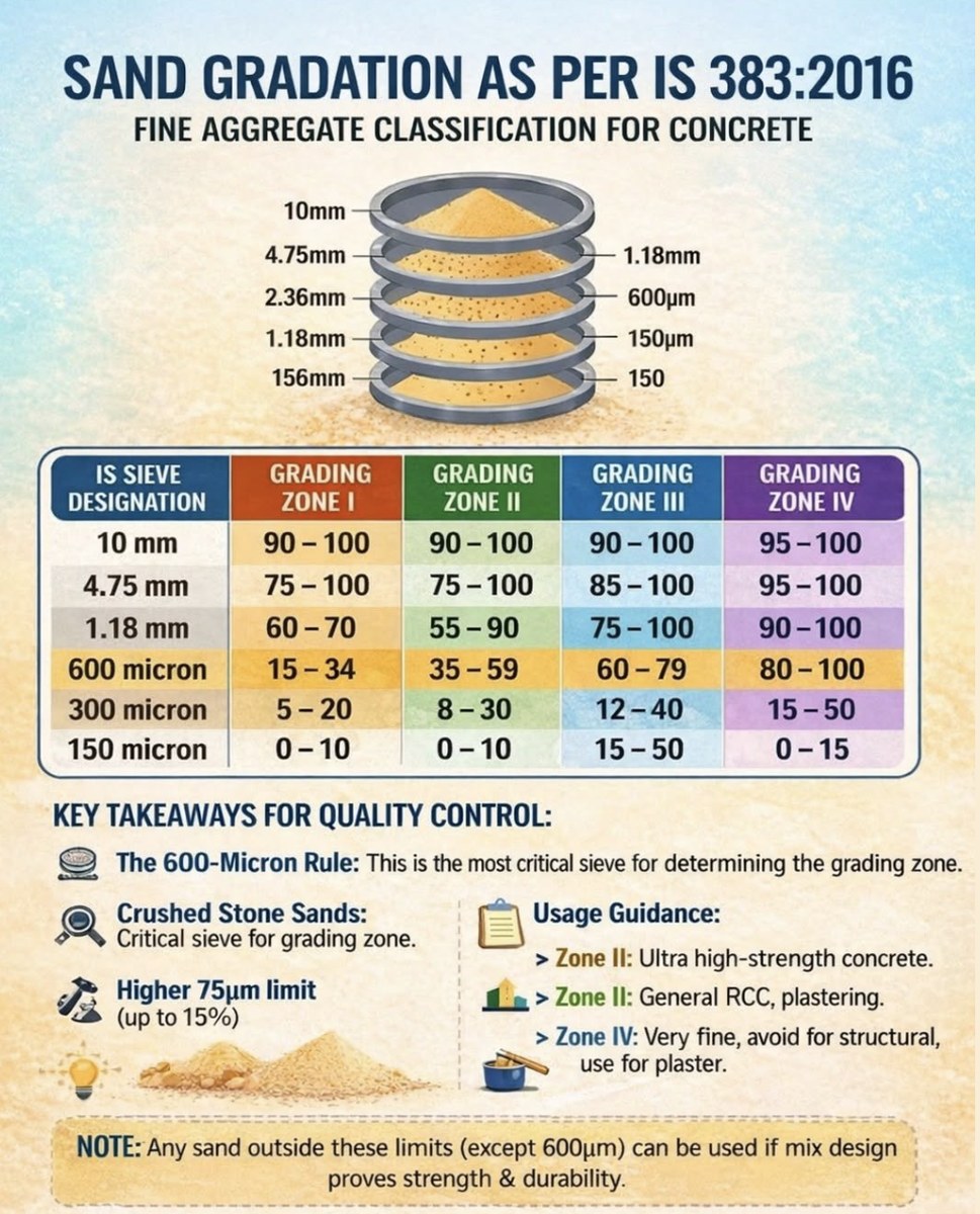 Sand Gradation as per IS 383:2016